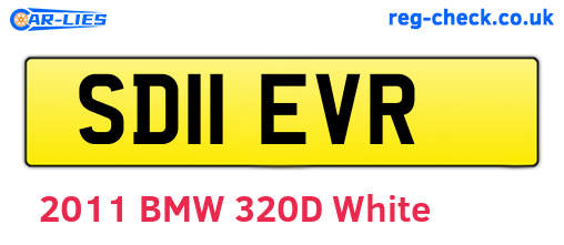 SD11EVR are the vehicle registration plates.