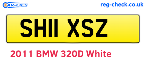SH11XSZ are the vehicle registration plates.