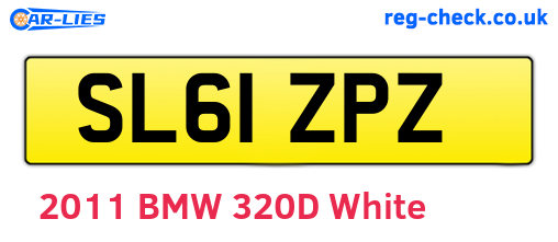 SL61ZPZ are the vehicle registration plates.