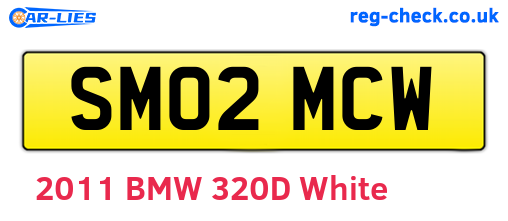 SM02MCW are the vehicle registration plates.