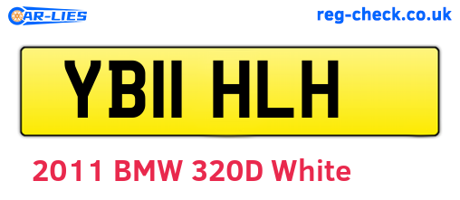 YB11HLH are the vehicle registration plates.