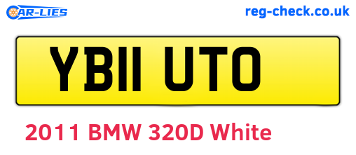 YB11UTO are the vehicle registration plates.