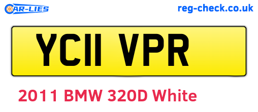 YC11VPR are the vehicle registration plates.