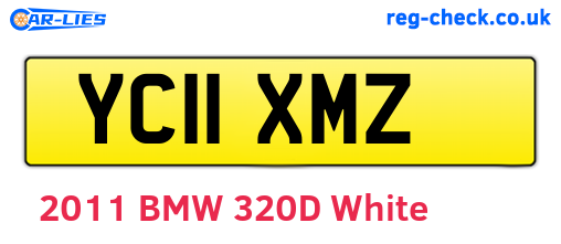 YC11XMZ are the vehicle registration plates.