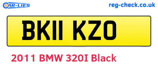 BK11KZO are the vehicle registration plates.