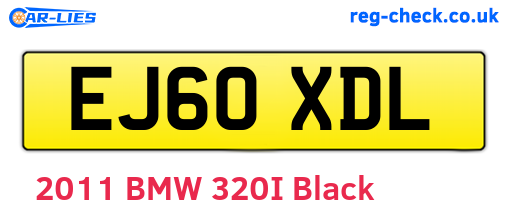 EJ60XDL are the vehicle registration plates.