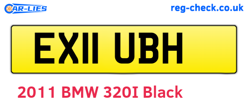 EX11UBH are the vehicle registration plates.