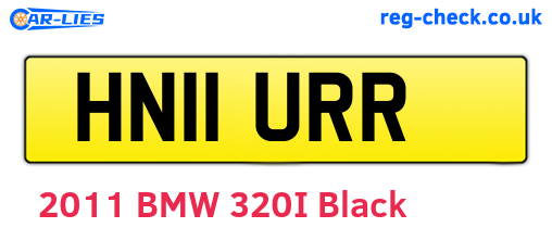 HN11URR are the vehicle registration plates.