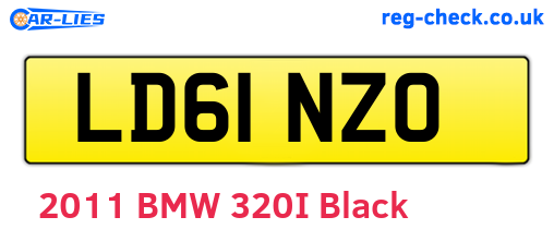 LD61NZO are the vehicle registration plates.