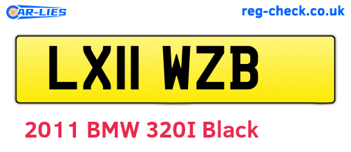 LX11WZB are the vehicle registration plates.