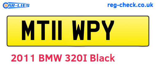 MT11WPY are the vehicle registration plates.