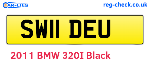 SW11DEU are the vehicle registration plates.