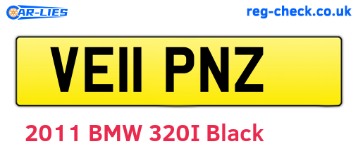 VE11PNZ are the vehicle registration plates.