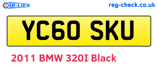 YC60SKU are the vehicle registration plates.