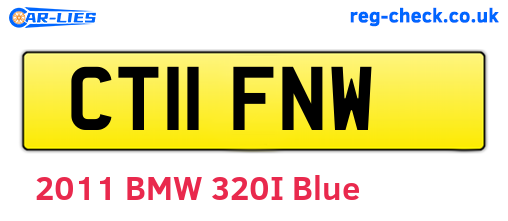 CT11FNW are the vehicle registration plates.