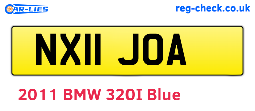 NX11JOA are the vehicle registration plates.