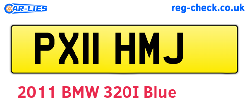 PX11HMJ are the vehicle registration plates.