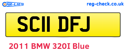 SC11DFJ are the vehicle registration plates.