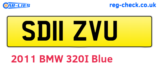 SD11ZVU are the vehicle registration plates.