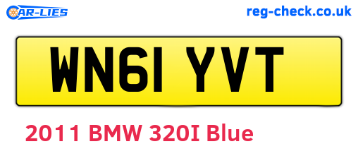 WN61YVT are the vehicle registration plates.