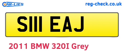 S111EAJ are the vehicle registration plates.