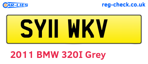 SY11WKV are the vehicle registration plates.