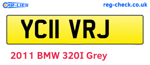 YC11VRJ are the vehicle registration plates.