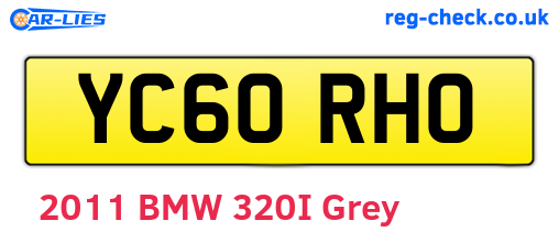 YC60RHO are the vehicle registration plates.