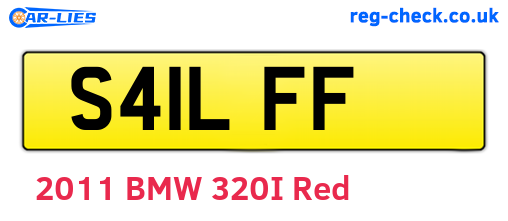 S41LFF are the vehicle registration plates.