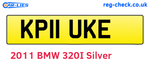 KP11UKE are the vehicle registration plates.
