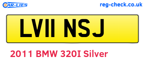 LV11NSJ are the vehicle registration plates.