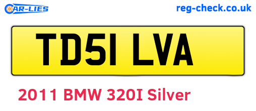 TD51LVA are the vehicle registration plates.