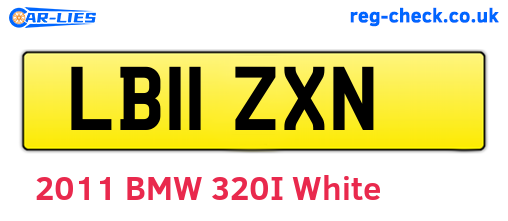 LB11ZXN are the vehicle registration plates.