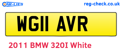 WG11AVR are the vehicle registration plates.