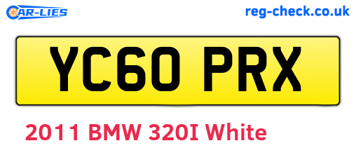 YC60PRX are the vehicle registration plates.