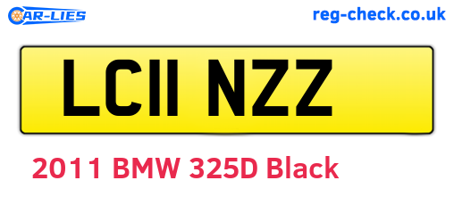 LC11NZZ are the vehicle registration plates.