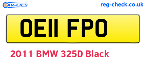 OE11FPO are the vehicle registration plates.