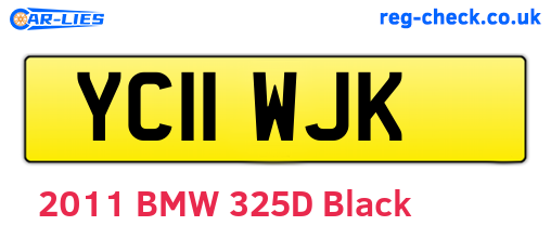 YC11WJK are the vehicle registration plates.