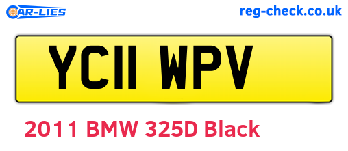 YC11WPV are the vehicle registration plates.