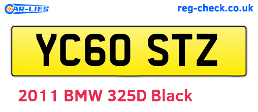 YC60STZ are the vehicle registration plates.
