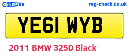YE61WYB are the vehicle registration plates.