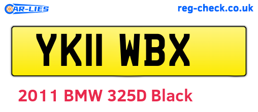 YK11WBX are the vehicle registration plates.