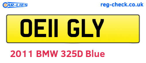 OE11GLY are the vehicle registration plates.