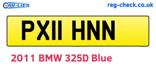 PX11HNN are the vehicle registration plates.