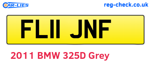 FL11JNF are the vehicle registration plates.