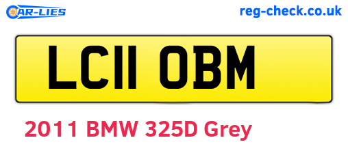 LC11OBM are the vehicle registration plates.