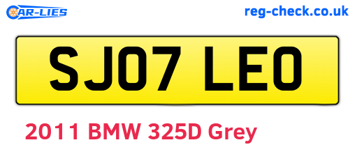 SJ07LEO are the vehicle registration plates.