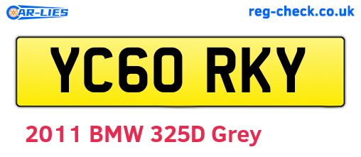 YC60RKY are the vehicle registration plates.
