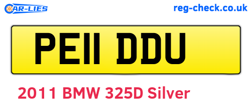 PE11DDU are the vehicle registration plates.