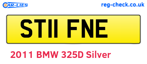 ST11FNE are the vehicle registration plates.